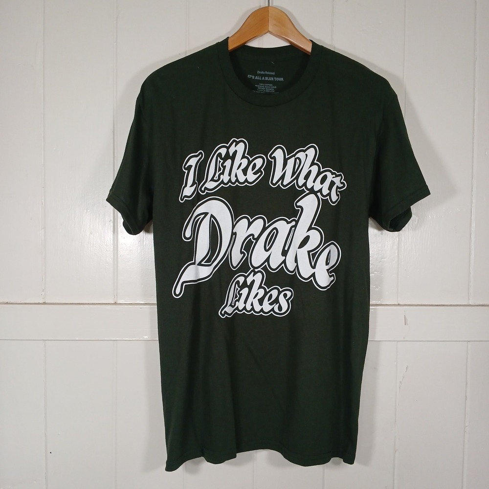 Drake Related It's All A Blur Tour Shirt Mens Medium Green IAAB 2023 Graphic Tee